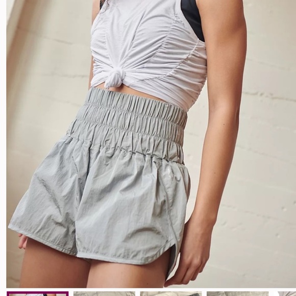 Free People The Way Home Shorts Teal Sz M - Picture 4 of 8